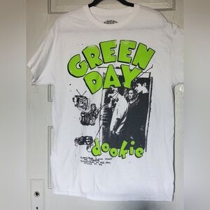 White Short Sleeve Tee with Graphic Design